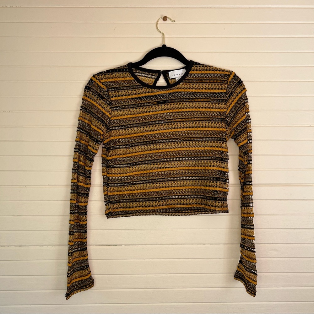 Topshop Cropped Knit Top